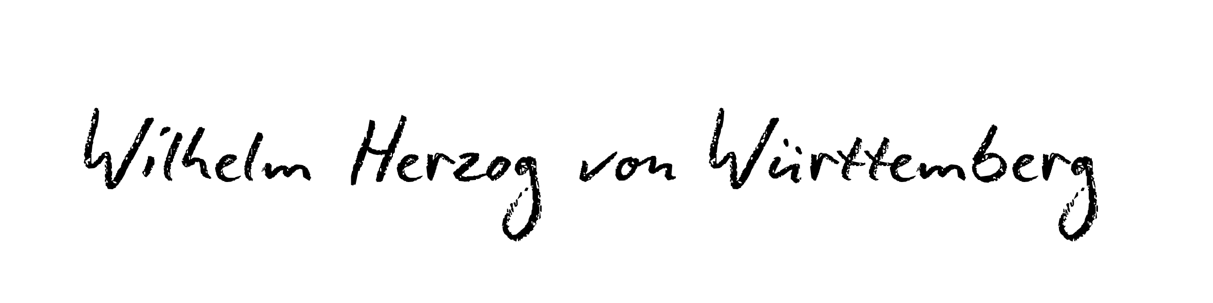 Unterschrift Wilhelm Herzog von Württemberg