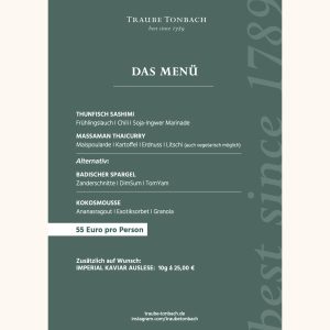 3-GANG-MENÜ VVK-Ticket